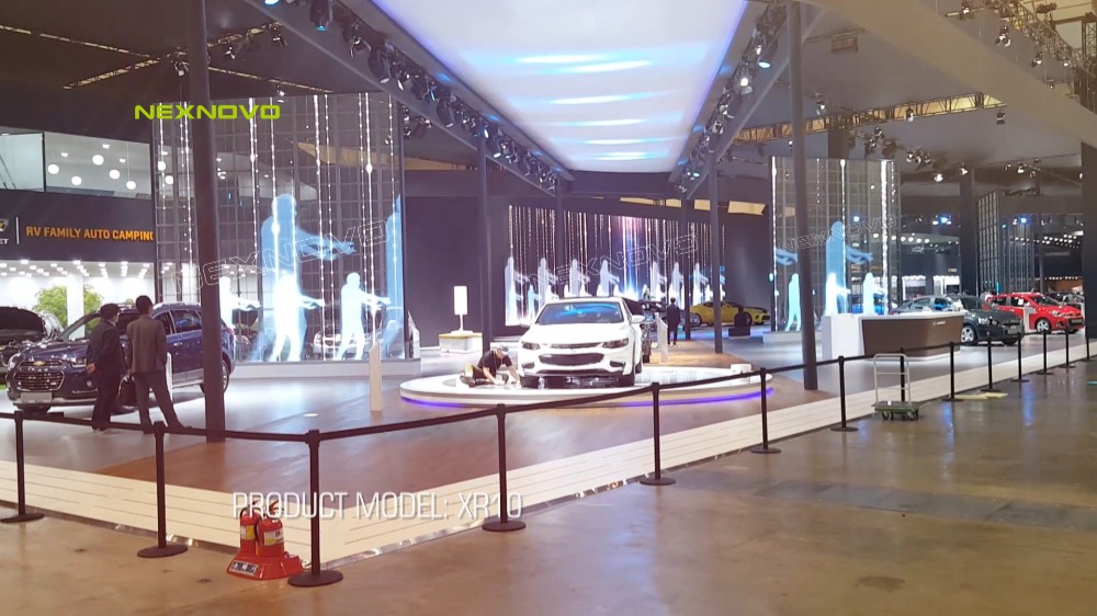 韓國(guó)雪佛蘭車展透明LED租賃屏(圖3)